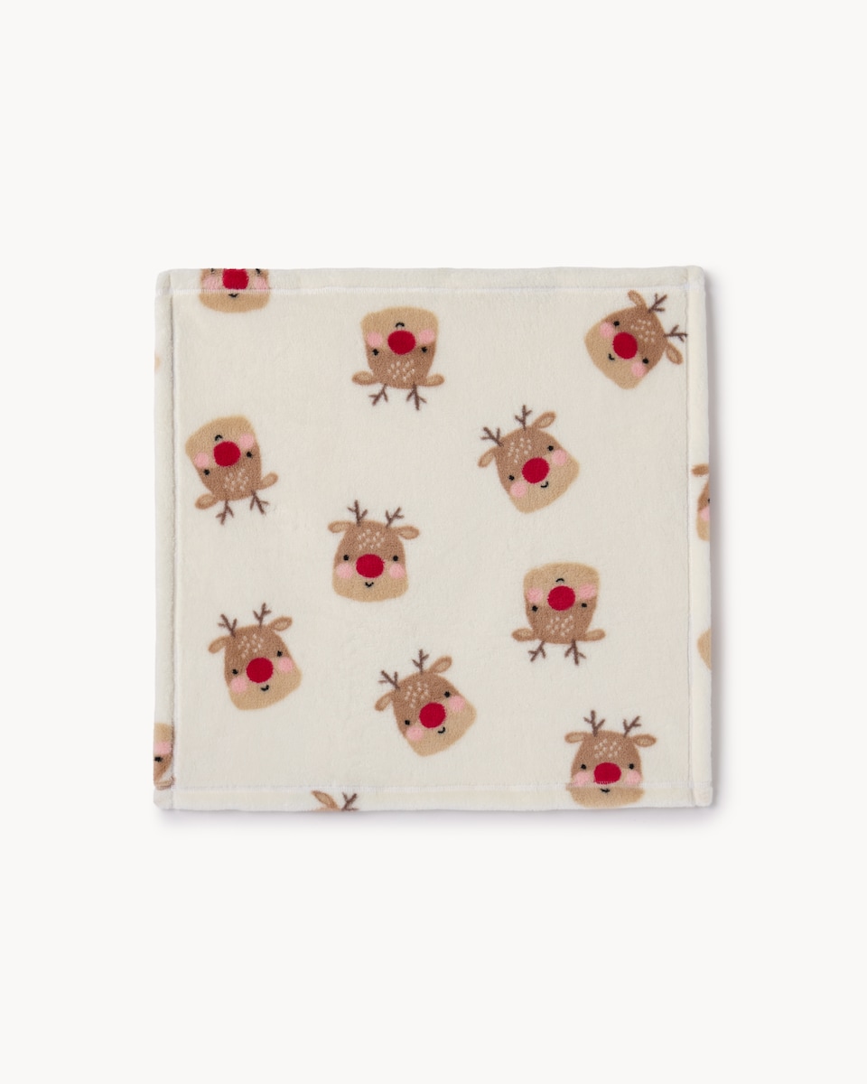 image 1 of Christmas Baby Christmas 2026 Reindeer and Blanket Set in Brown