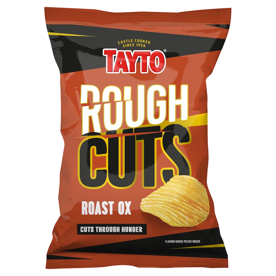 Tayto Rough Cuts Ridged Potato Crisps - Roast Ox 45g