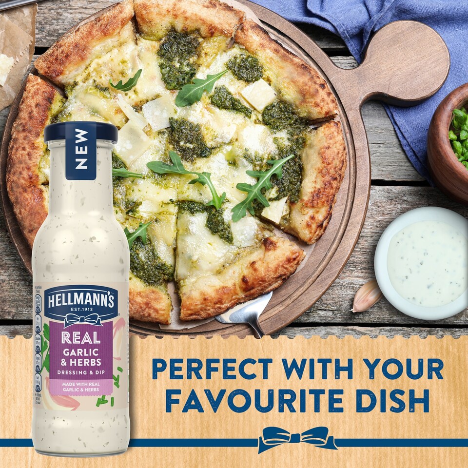 image 1 of Hellmann's Real Garlic And Herb Dressing 250Ml