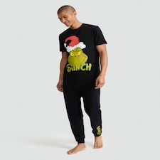 The Grinch Pure Cotton Top and Cuffed Joggers Pyjamas in Multi