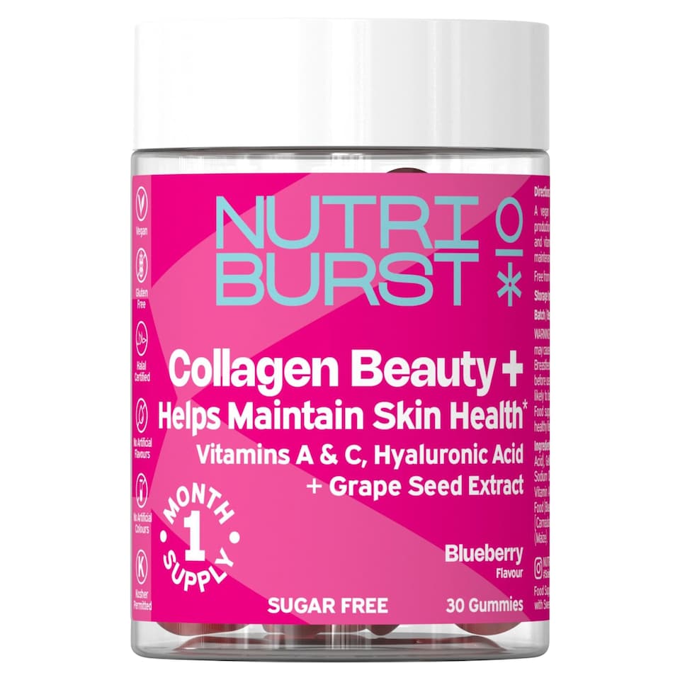 Nutriburst Collagen Beauty + Blueberry Gummies 30's