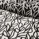 image 5 of Cosmo Living Mono Sketch Leaf Duvet Set Super King