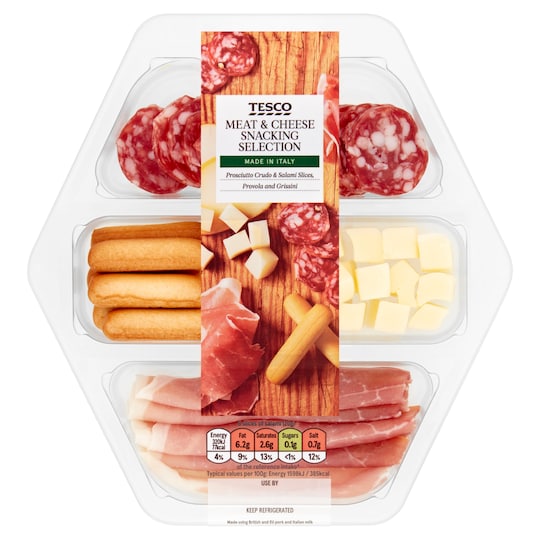 Tesco Meat & Cheese Snacking Selection 105G Tesco Groceries