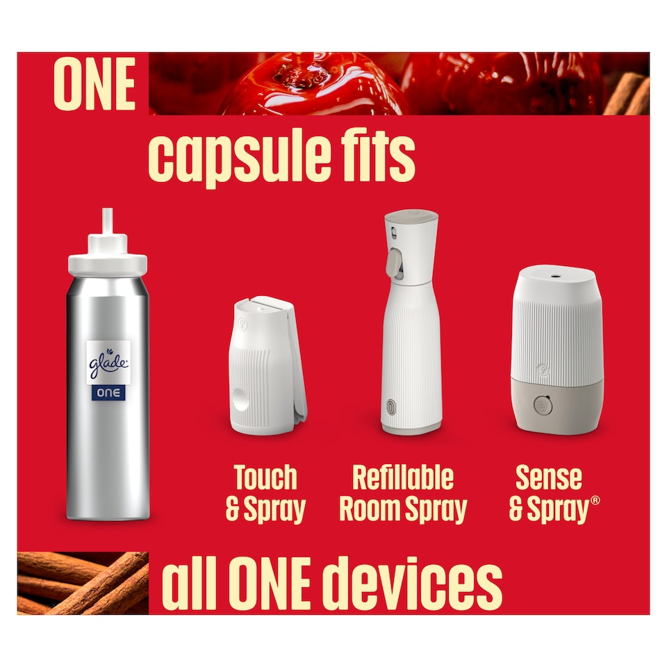 image 1 of Glade ONE Refill Twinkling Apple & Cinnamon 13ml