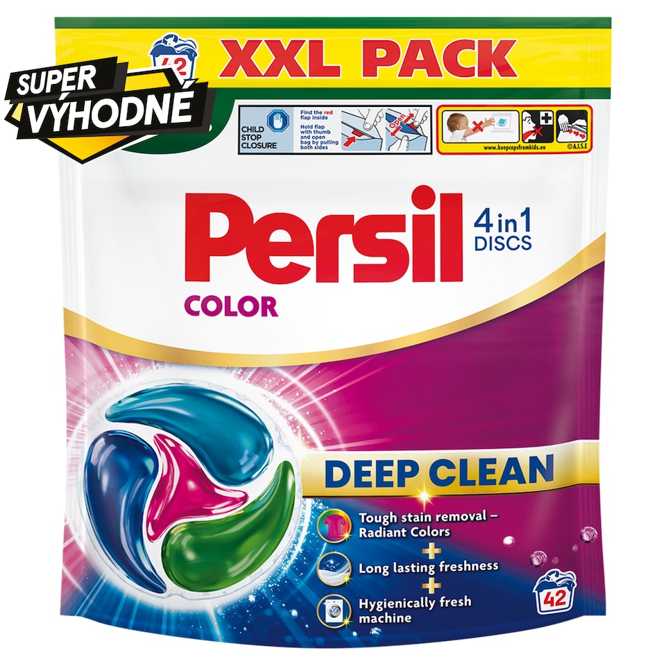 image 1 of Persil Discs 4in1 Deep Clean Color Pre-Dosed Laundry Detergent 42 Washes 42 x 16.5g (693g)