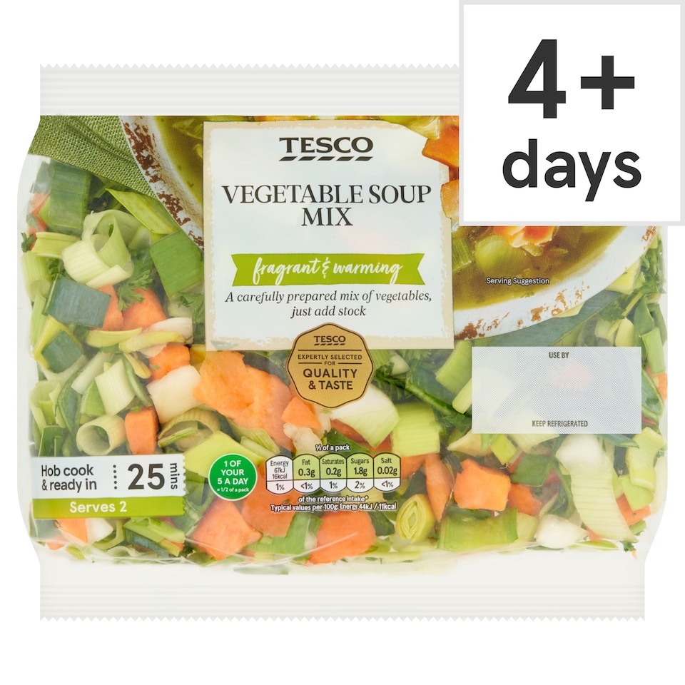 Tesco Vegetable Soup Mix 300g