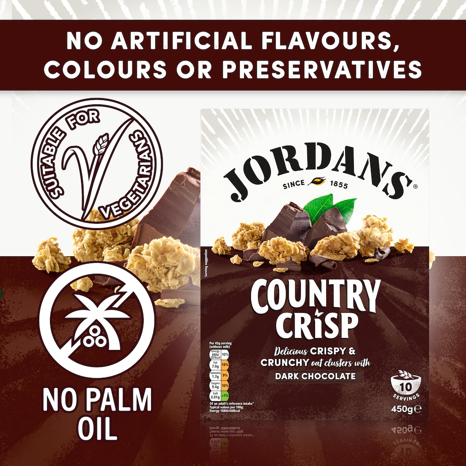 image 1 of Jordans Country Crisp Dark Chocolate Cereal 450g