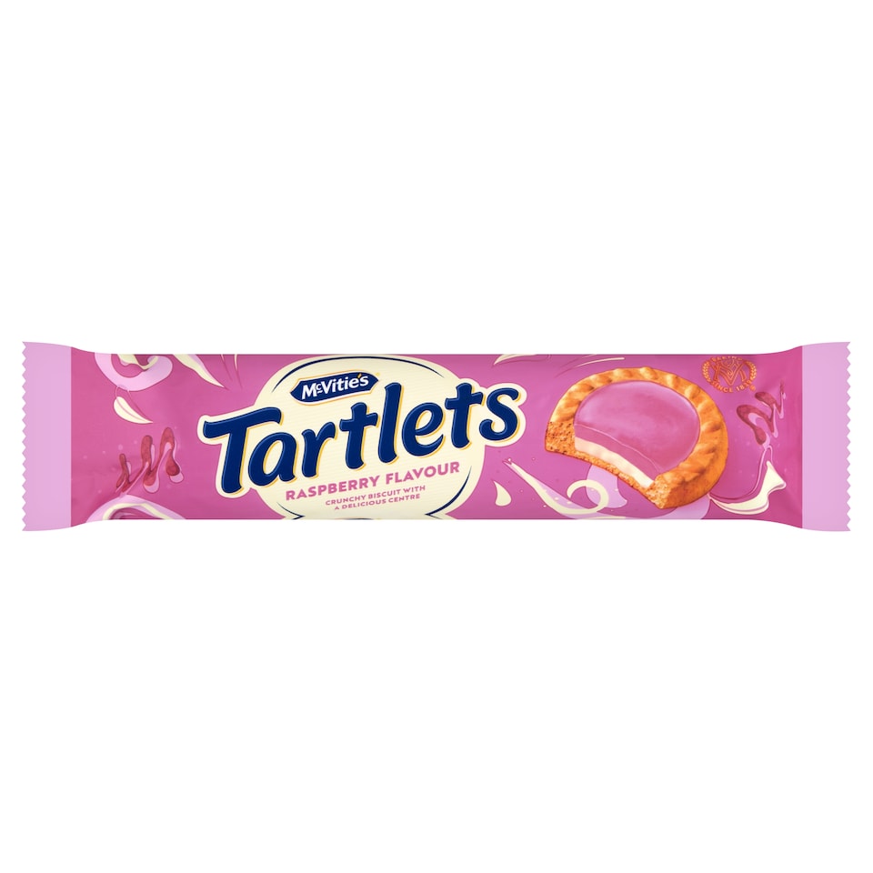 image 1 of McVitie's Tartlets Biscuits Filled with Milk and Raspberry Cream 100 g