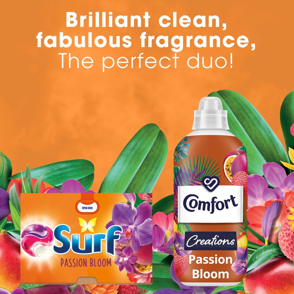 image 1 of Surf 3 In 1 Passion Bloom Washing Capsules 15 Washes 259.5g