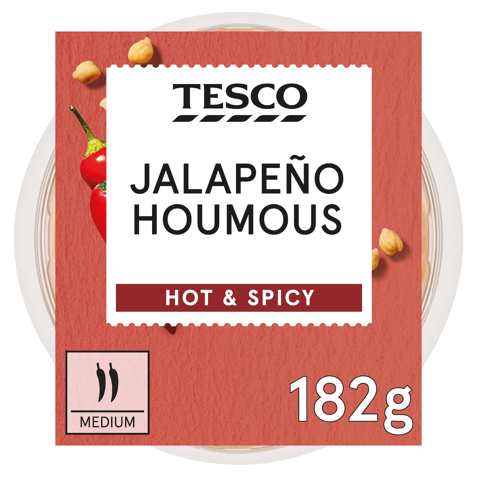 Tesco Jalapeño Houmous 182g