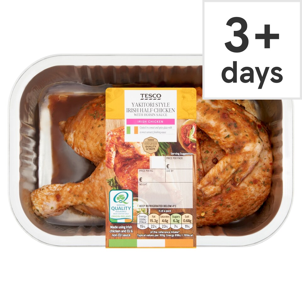 Tesco Yakitori style Irish Half Chicken with Hoisin Sauce 650g
