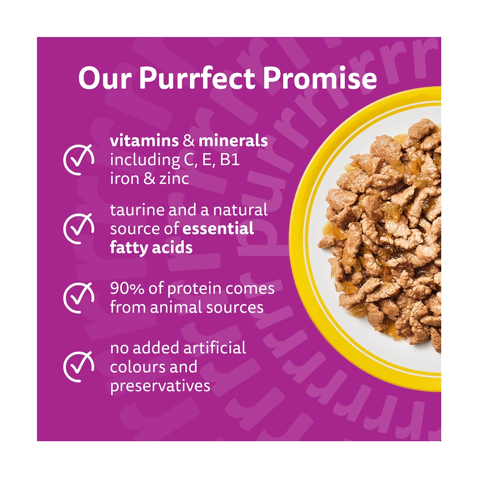 image 1 of Whiskas Adult Cat Food Pouches Poultry Feasts In Jelly 12x85g