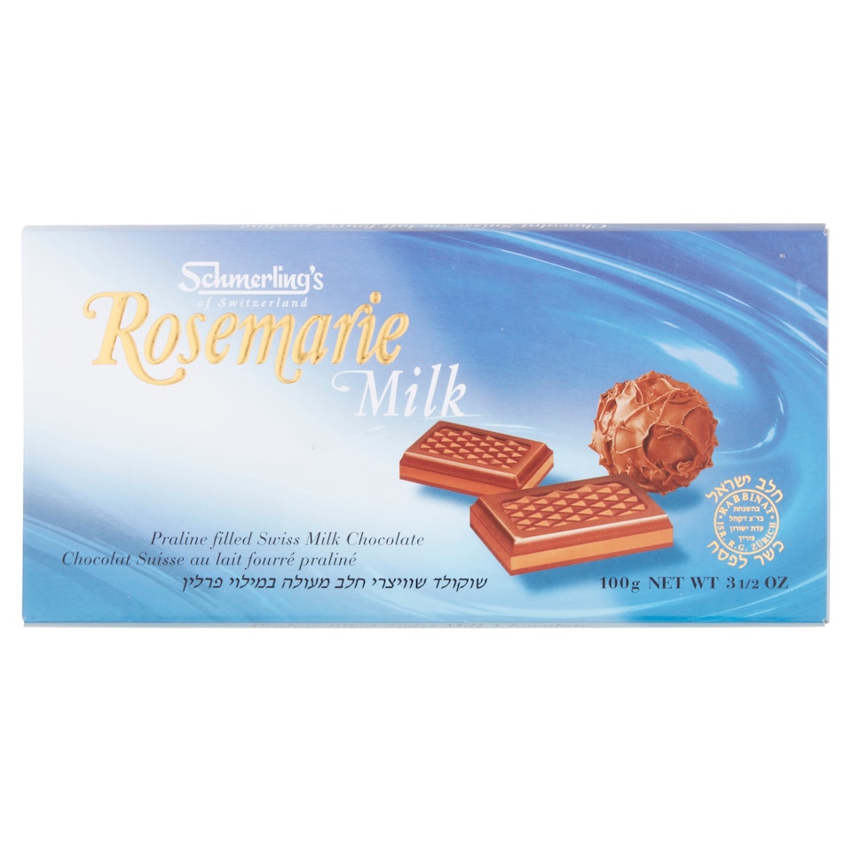 Schmerlings Rosemarie Milk Chocolate 100G