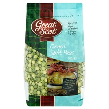 Great Scot Green Split Peas 500G