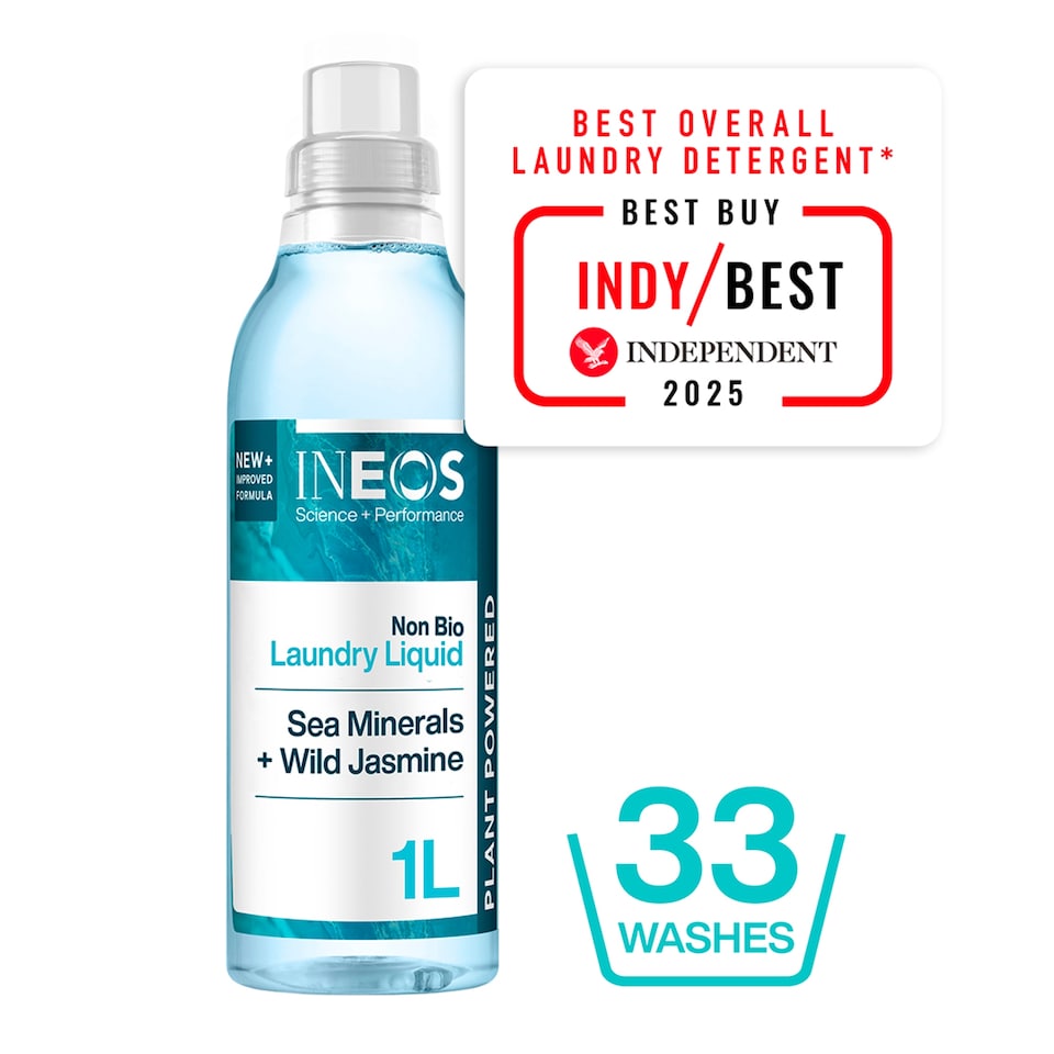 image 1 of Ineos Non Bio Laundry Liquid - Sea Minerals + Wild Jasmine 33 Washes 1L