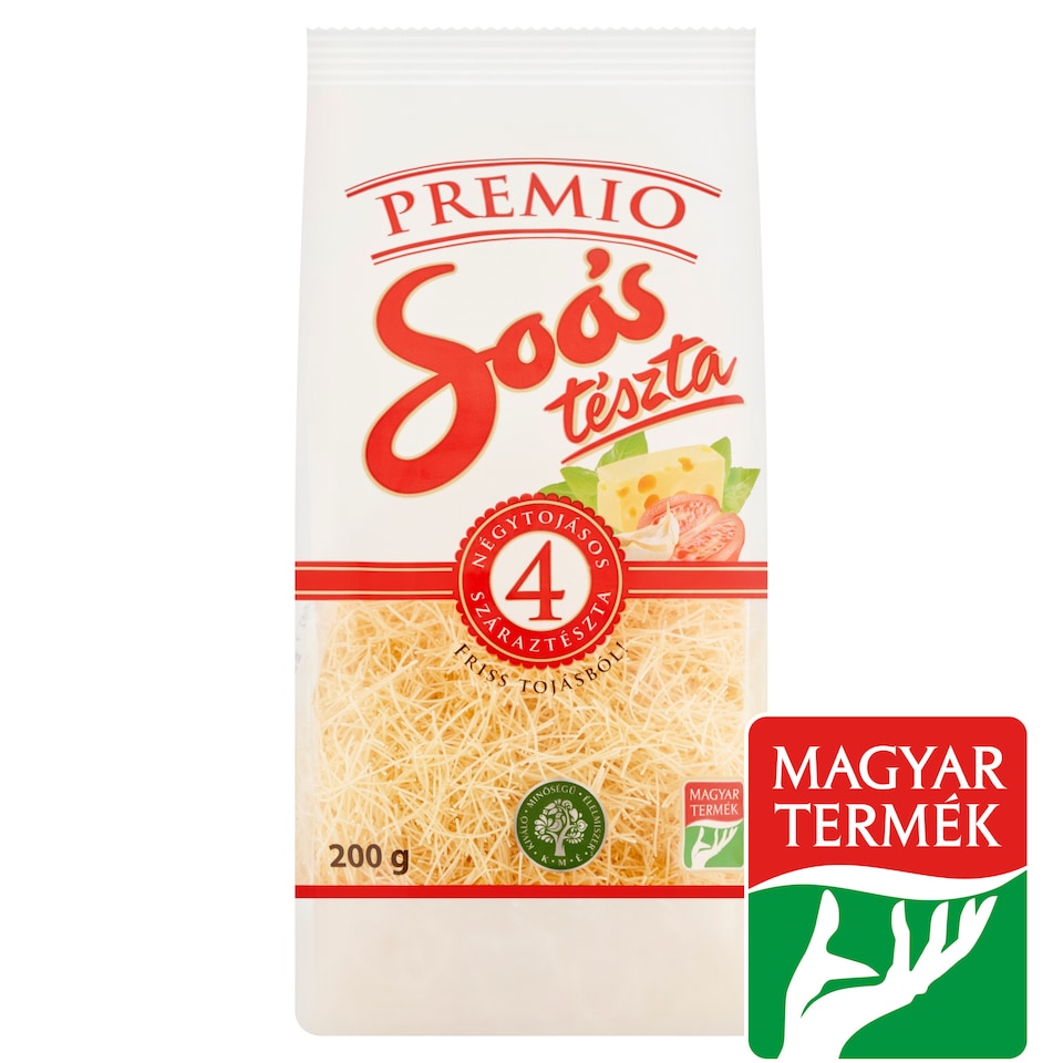 Soós Premio boglyas cérna házi jellegű négytojásos száraztészta 200 g