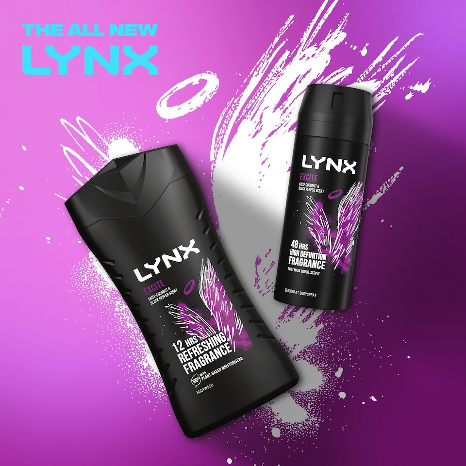 image 1 of Lynx Excite 48h Deodorant Bodyspray for Men 150ml