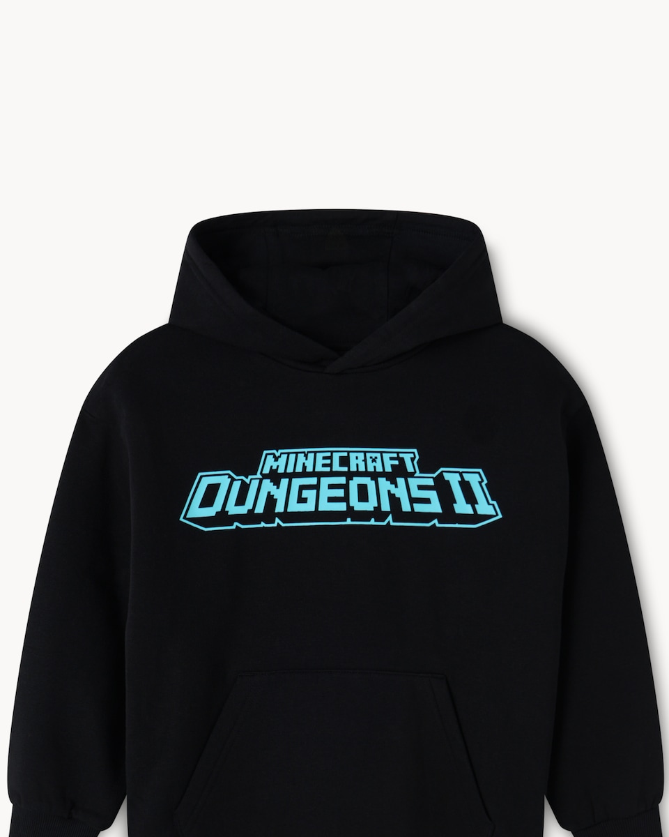 image 1 of Minecraft Dungeons II Cotton Rich Hoodie in Black