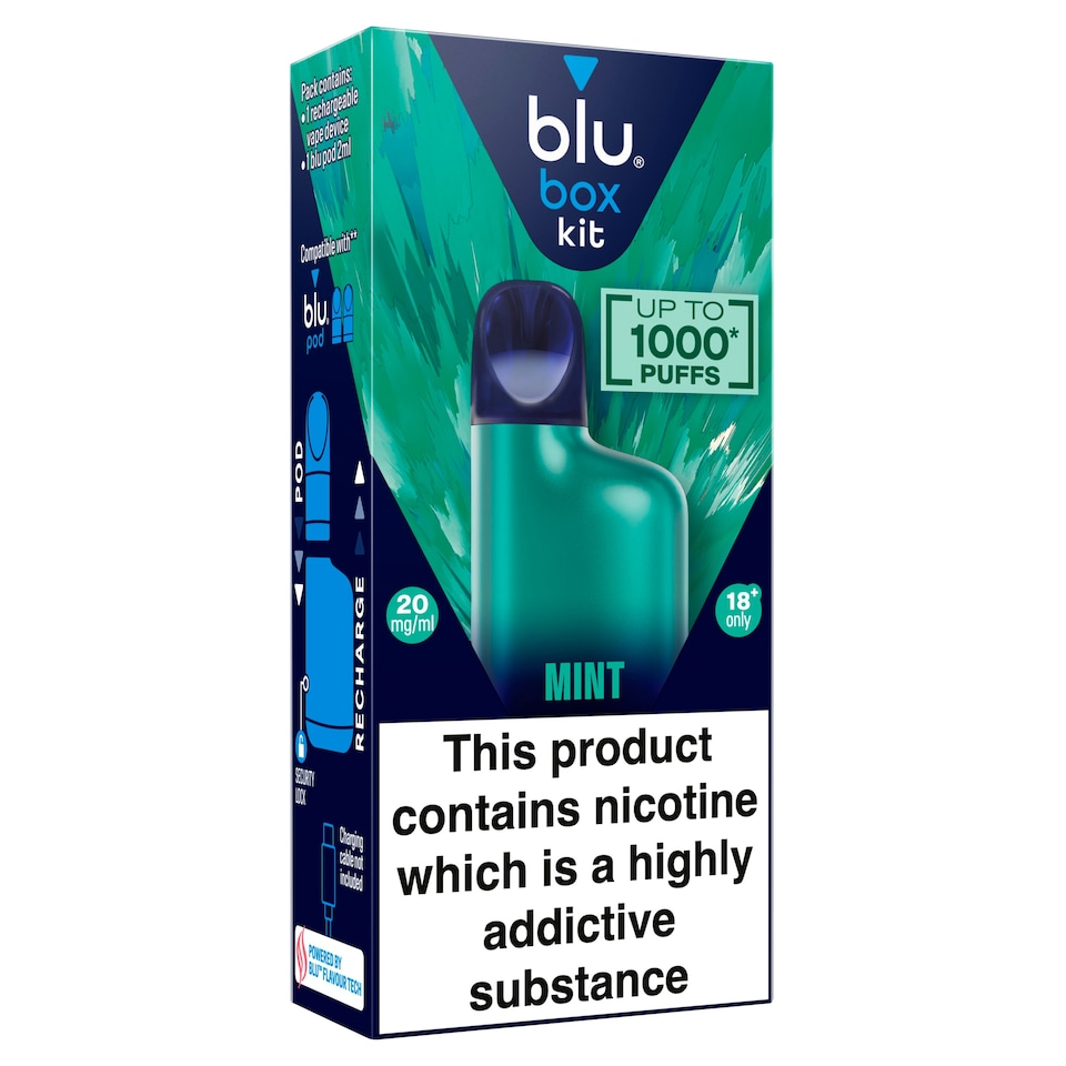 image 1 of blu box Mint Kit 20mg/ml 2ml