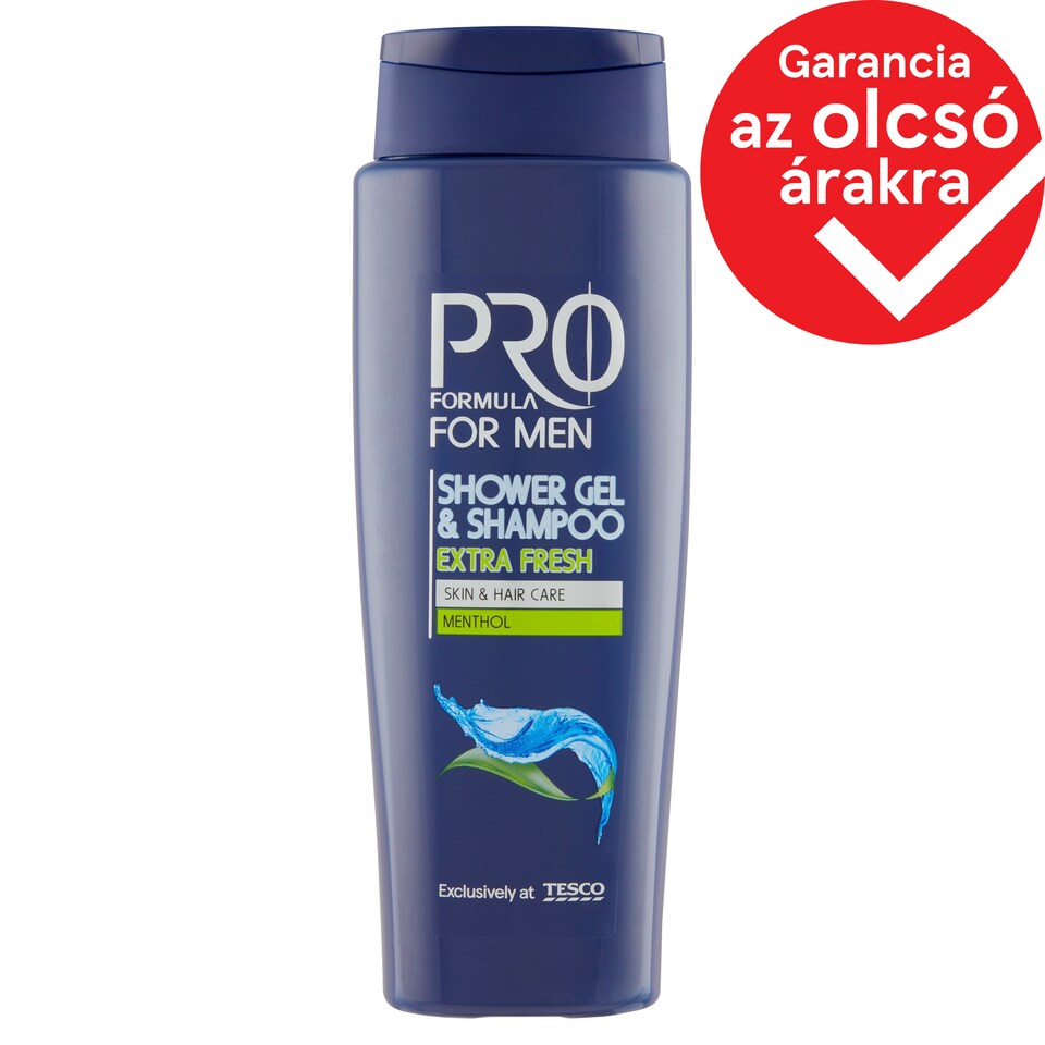 Tesco Pro Formula For Men Extra Fresh Shower Gel & Shampoo 400 ml