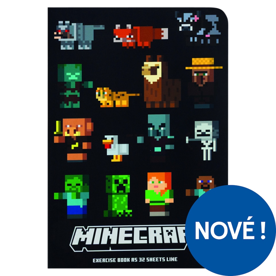 Obrázek 1 pro produkt Minecraft Linkovaný sešit A5 32 listů