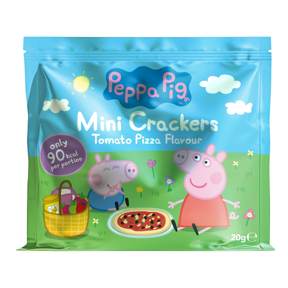 image 1 of Peppa Pig Mini Crackers Tomato Pizza Flavour 20g