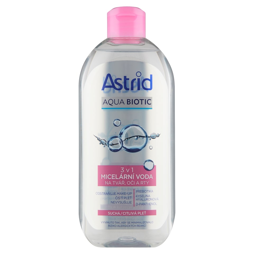 Obrázek 1 pro produkt Astrid Aqua Biotic micelární voda 3v1 400ml