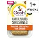 image 1 of Gosh! Super Plants Parsnip, Leek & Pea with Linseed Sausages 210g