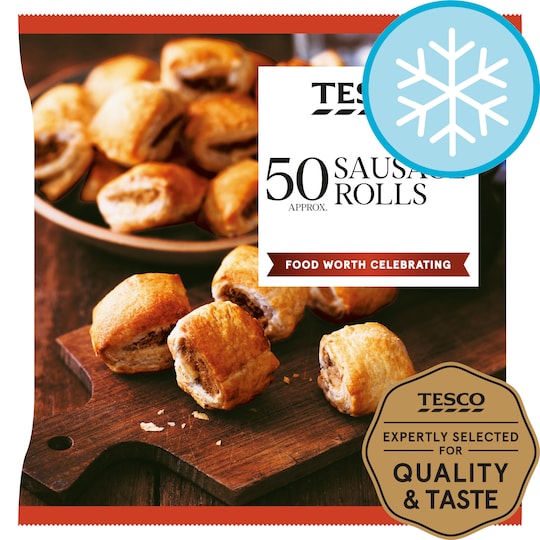 Tesco 50 Sausage Rolls 750G Tesco Groceries
