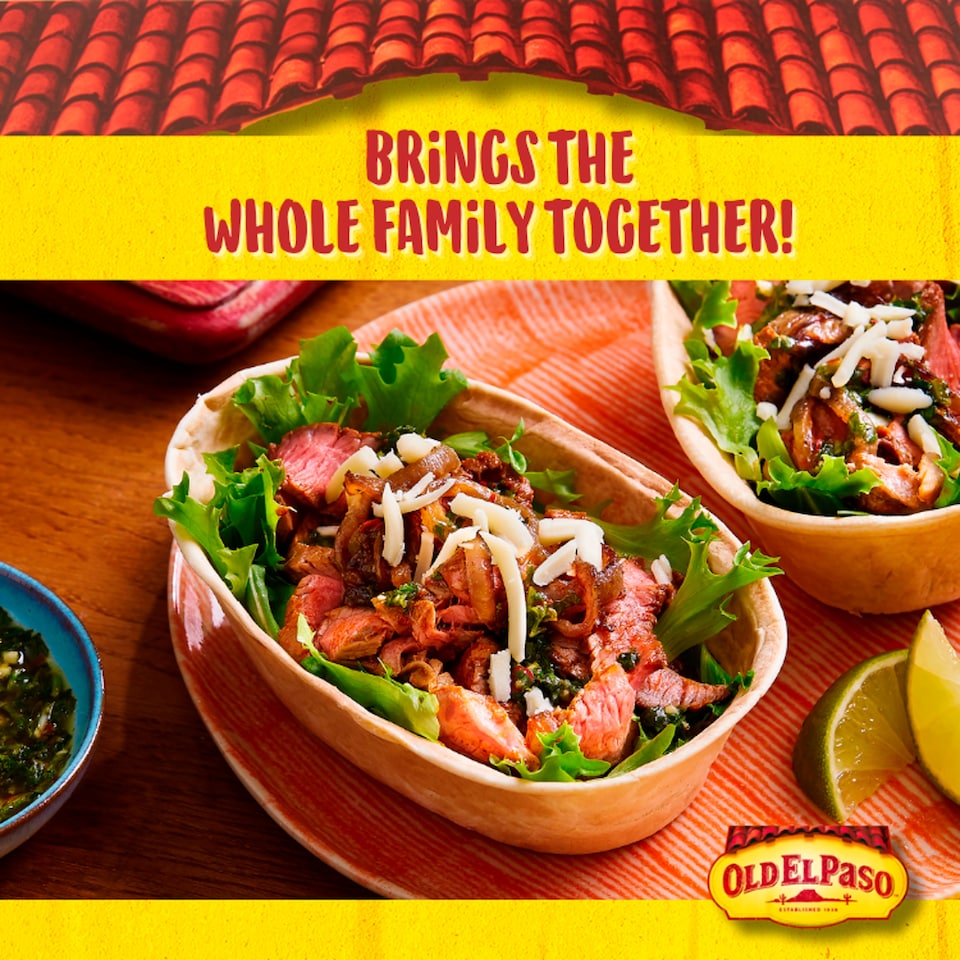 image 1 of Old El Paso Stand ‘N’ Stuff Soft Flour Tortillas Wraps 8Pk 193G