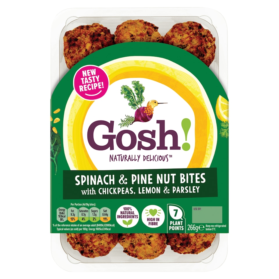 image 1 of Gosh! Spinach & Pinenut Bites 266G