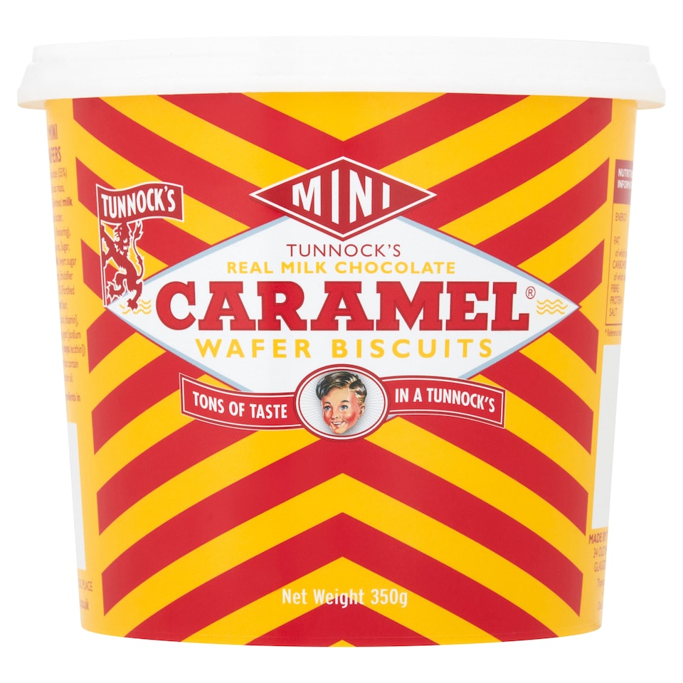 image 1 of Tunnocks Milk Chocolate Caramel Mini Wafers 300G