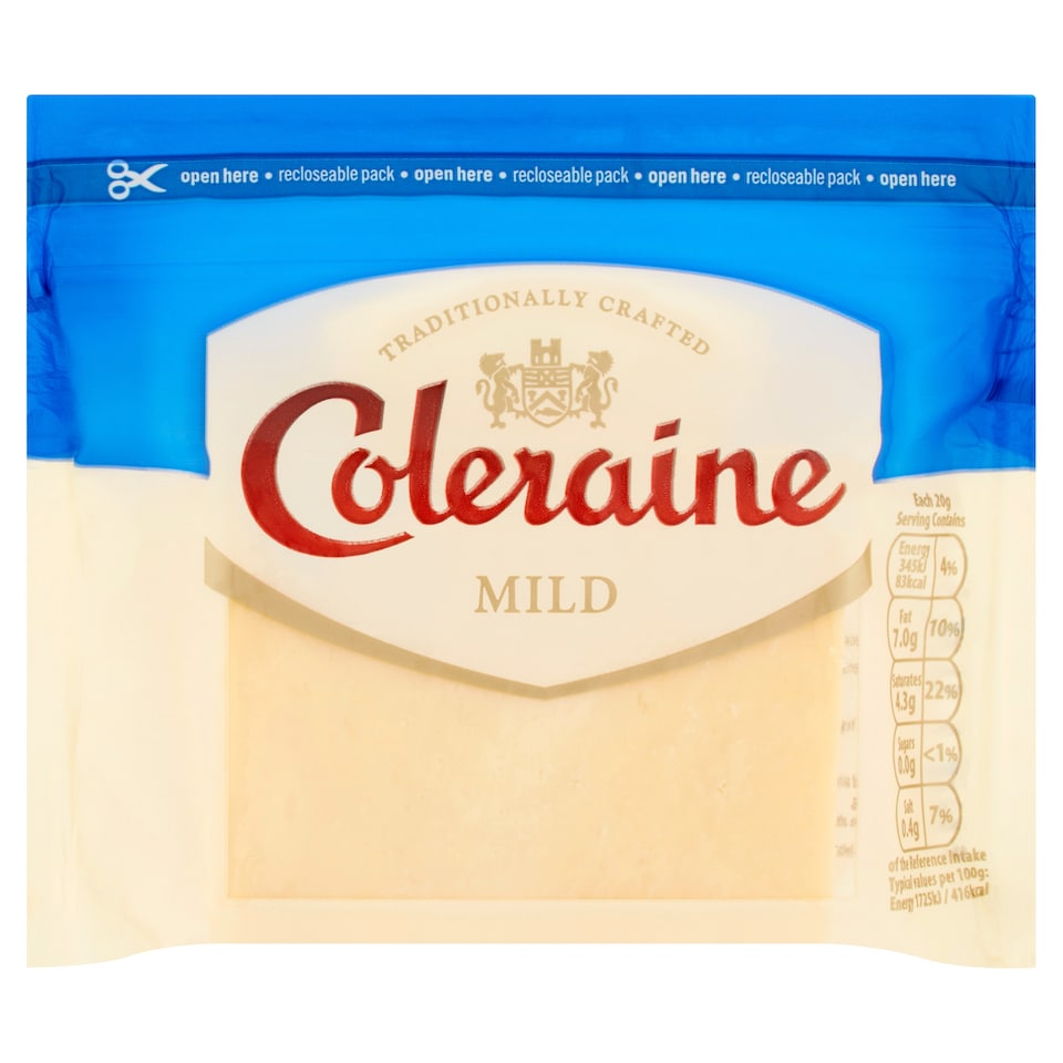 Coleraine Mild Cheddar Cheese 200 G