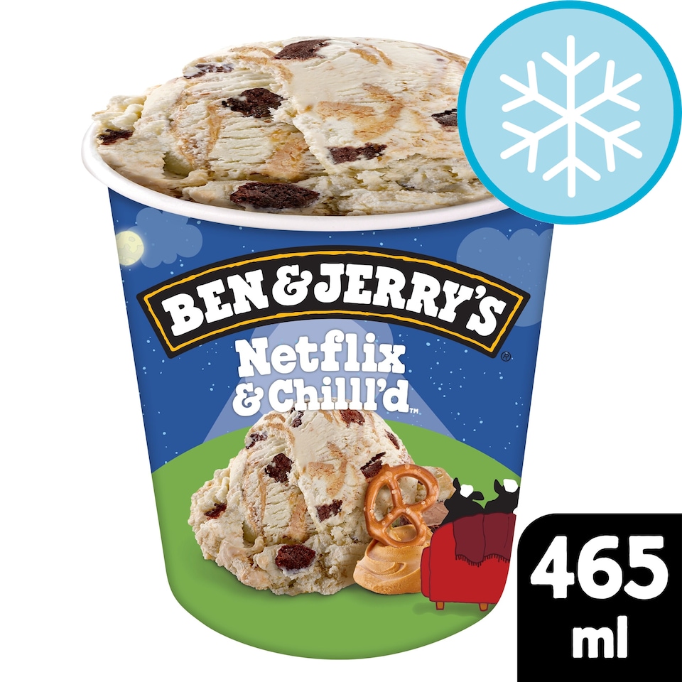 image 1 of Ben And Jerry's Netflix & Chilll'd Peanut Butter Ice Cream Tub 465ml
