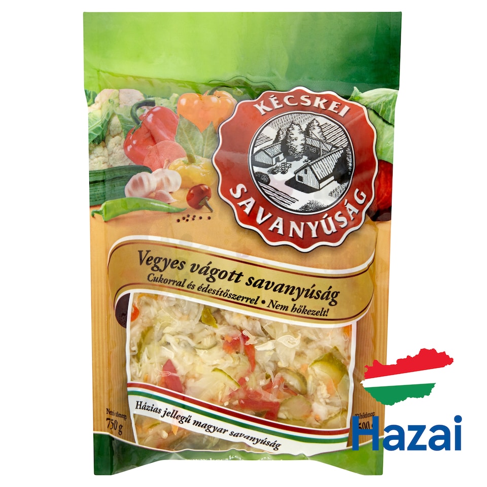 Kécskei Savanyúság Mixed Chopped Pickles 750 g