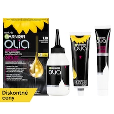 Garnier Olia permanentná farba na vlasy 1 .10 Zafírovo čierna, 60 +60 +54 ml