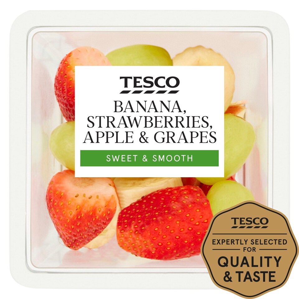 image 1 of Tesco Strawberry Banana Grape Apple 230G