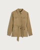 image 4 of The F&F Edit Belted Co-ord Jacket in Beige