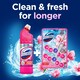 image 3 of Domestos Power 5 Rim Toilet Rim Block Fresheners Pink Magnolia 2x 50g