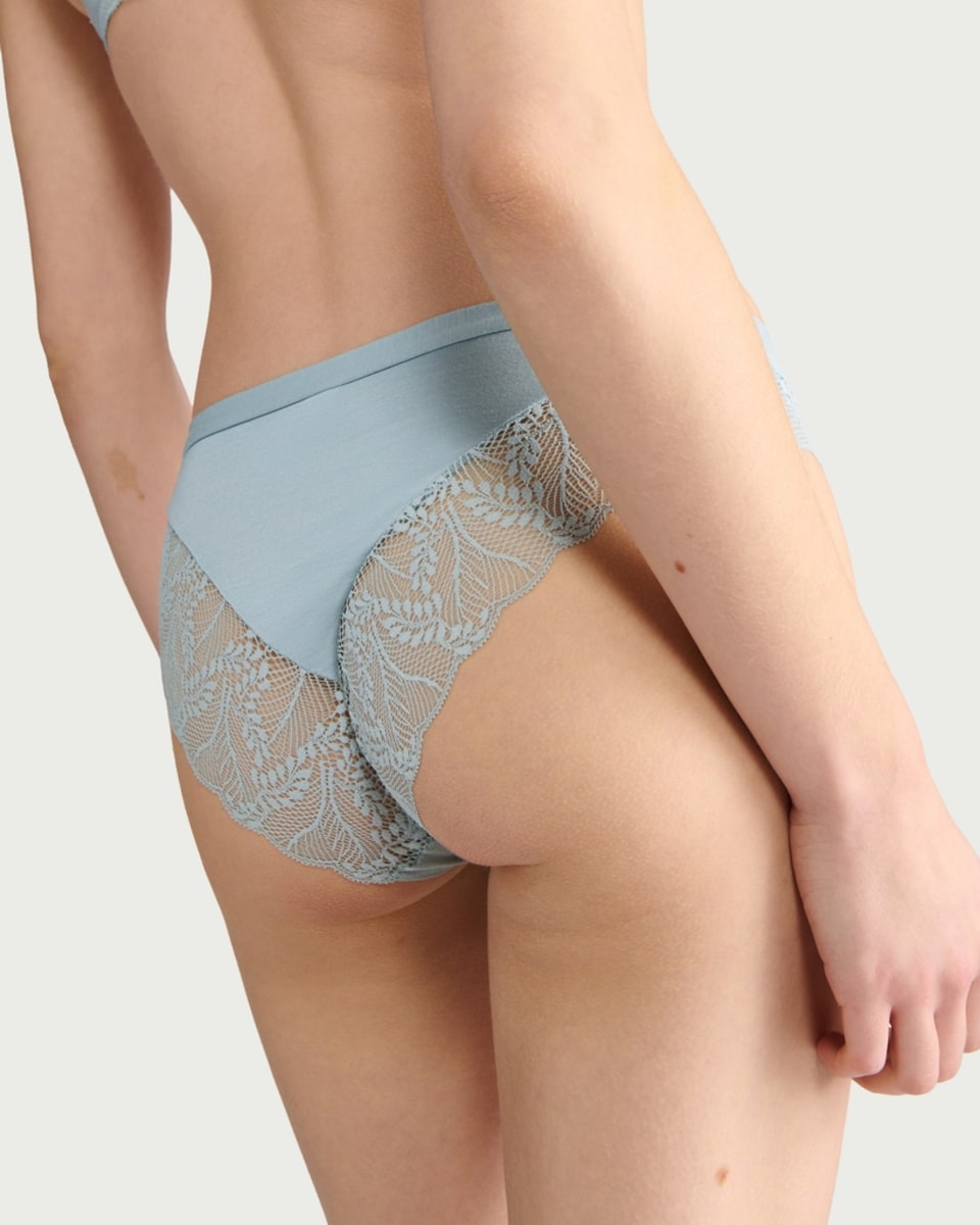 image 1 of F&F 3-Pack Lace Trim Brief Knickers in Multi