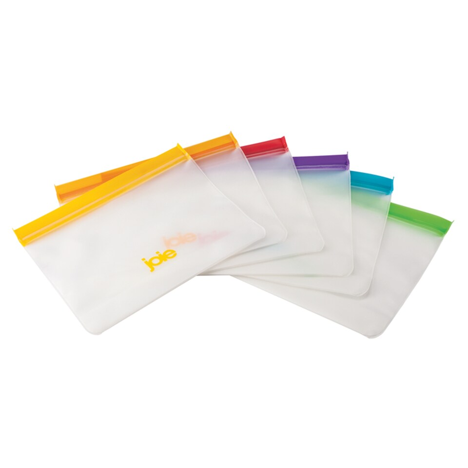 image 1 of Joie Large PEVA Food Storage Bags 6 Pack