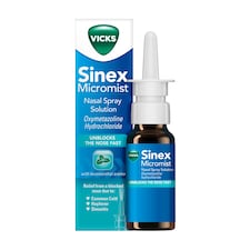 Vicks Sinex Micromist Decongestant Nasal Spray with Levomenthol Aroma 15ml