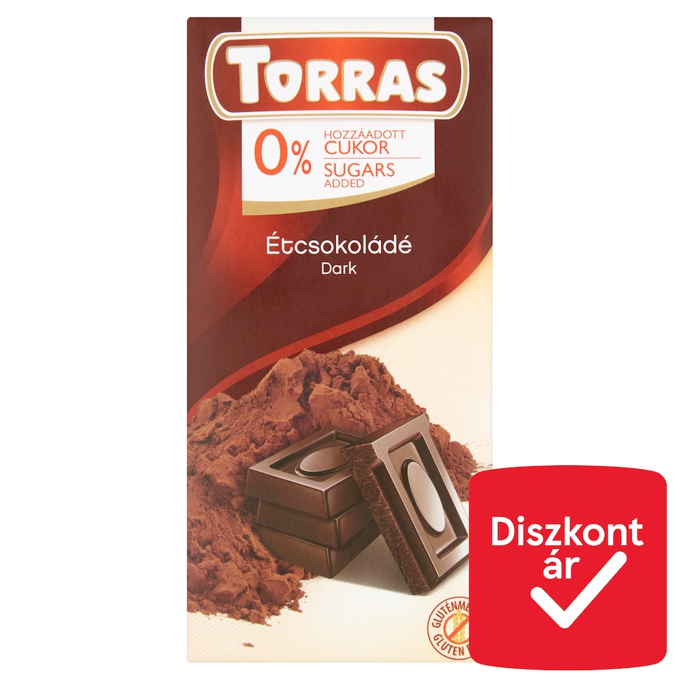 image 1 of Torras Dark Chocolate with Sweetener 75 g