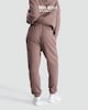image 3 of F&F Active Cotton Rich Slogan Drawstring Joggers in Brown