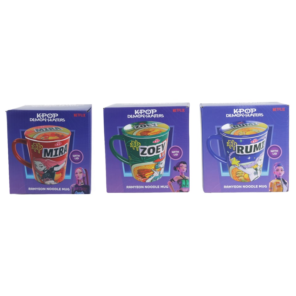 image 1 of K-Pop Demon Hunters Ramyeon Ramen Noodle Mug Assortment