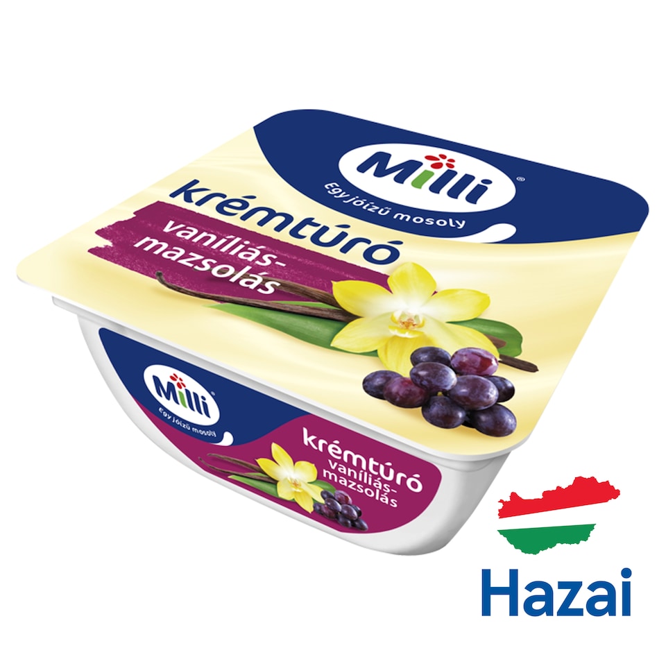Milli Vanilla-Raisin Cottage Cheese Cream 90 g