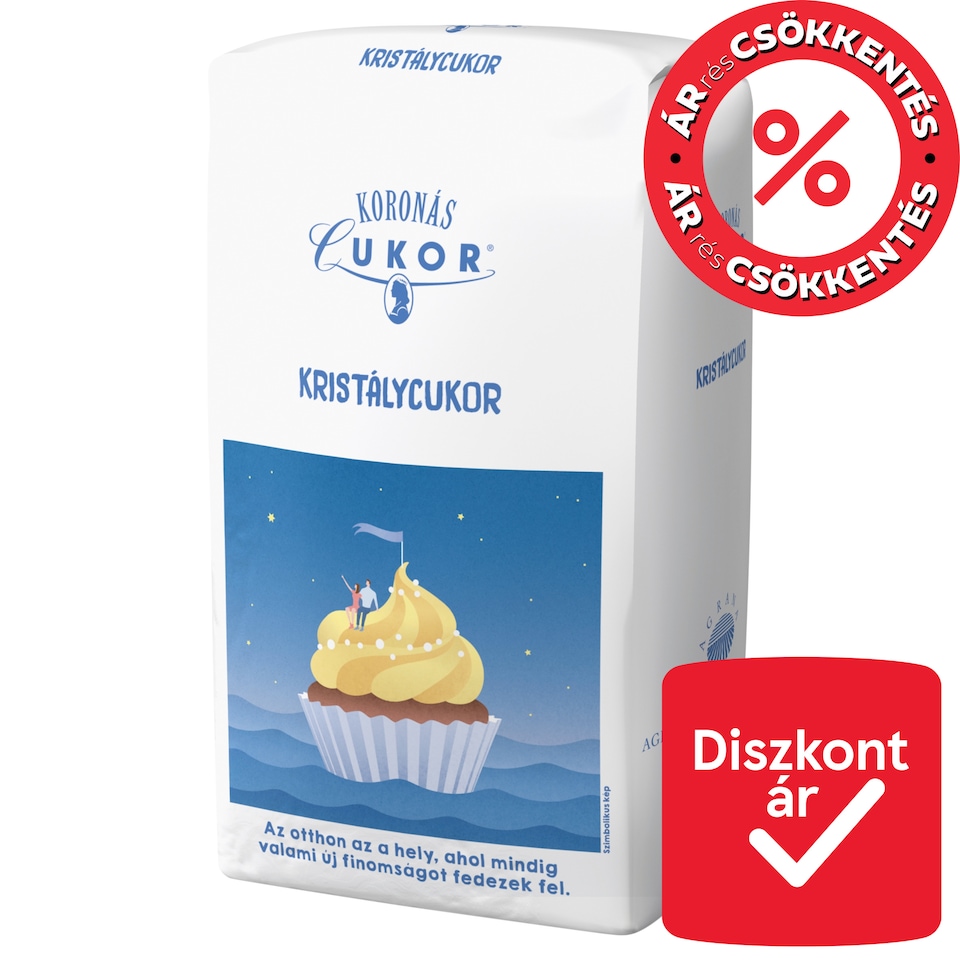 Koronás Cukor kristálycukor 1000 g