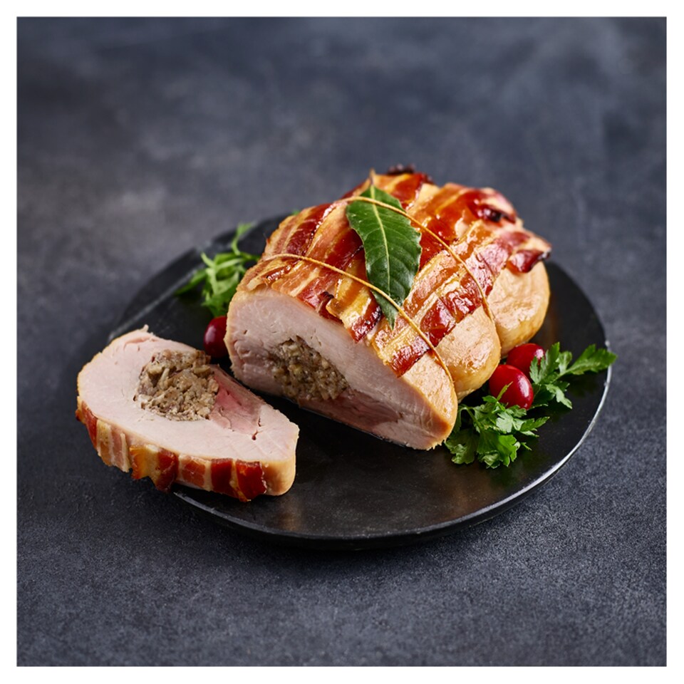 Tesco Finest Two Bird Roast with Pork, Apple & Cranberry Stuffing Serves 4
