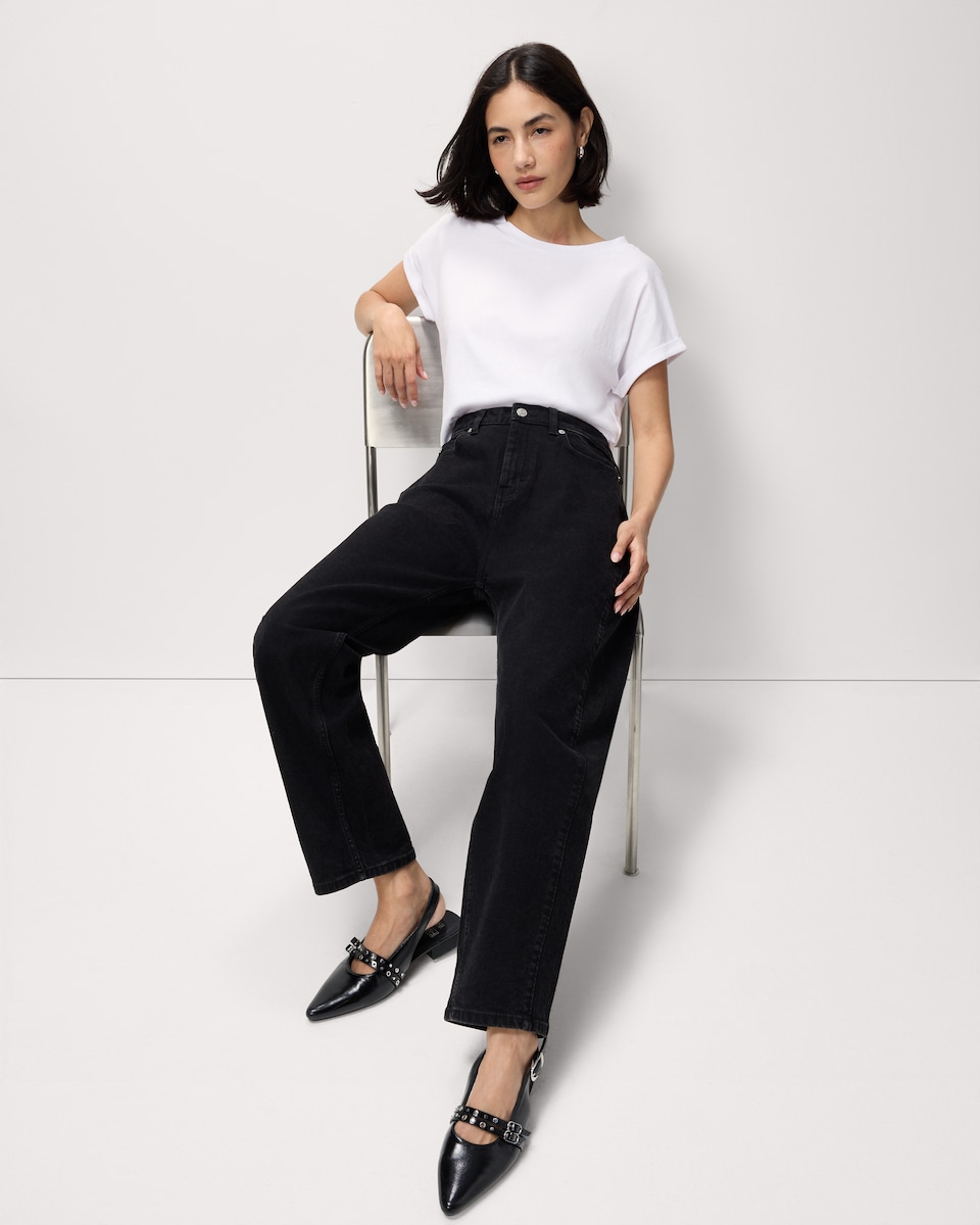 image 1 of F&F 3-Pack Pure Cotton T-Shirts in Multi Black