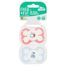 Fred & Flo Air Flow Soothers 2 Pack